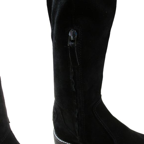 Tory Burch Miller Lug Sole Over The Knee Black Suede Boot Women's Size 6.5M NWOB - Picture 5 of 8